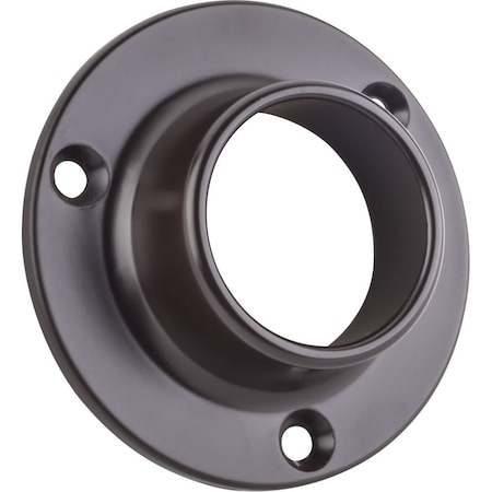 Hardware Resources Dark Bronze Closed Screw-In Mounting Bracket for 1-5/16" Round Closet Rods M7360-ORB